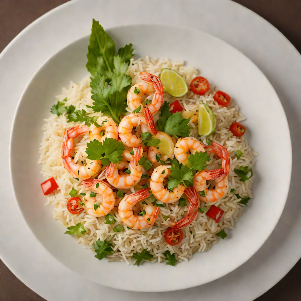 Roland-Inspired Spicy Samplephonics Shrimp Rice Bowl