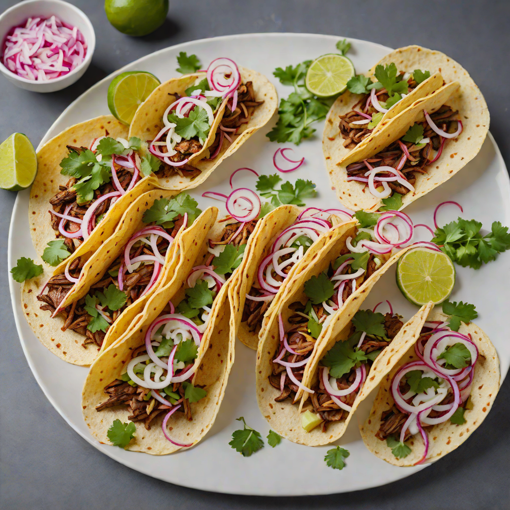 Grilled Mezcal-Marinated Grasshopper Tacos with Pickled Onions