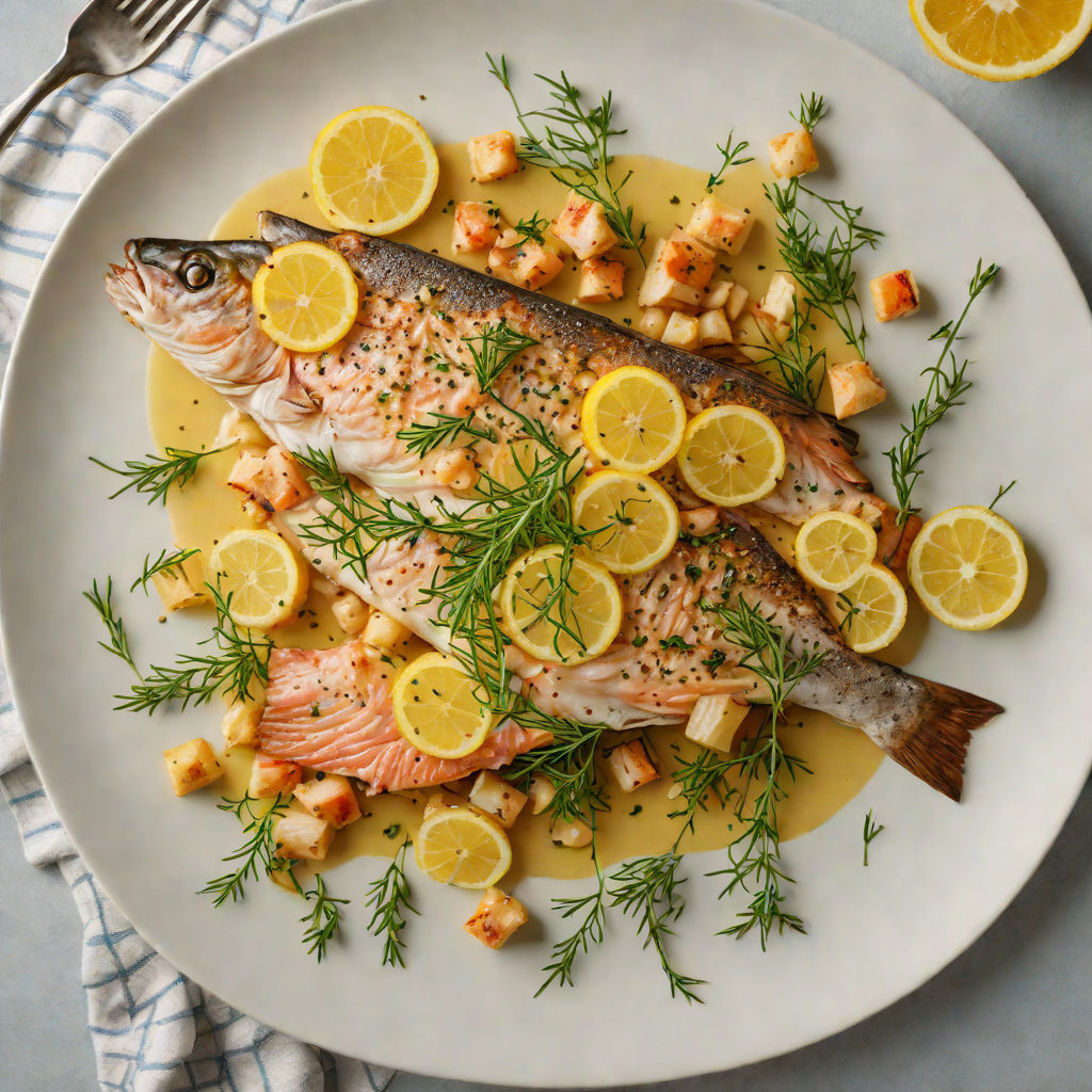 Pan-Seared Trout with Lemon and Thyme Butter Sauce