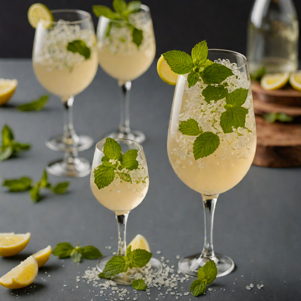 Elderflower and Mint Sparkling Hugo Spritz
