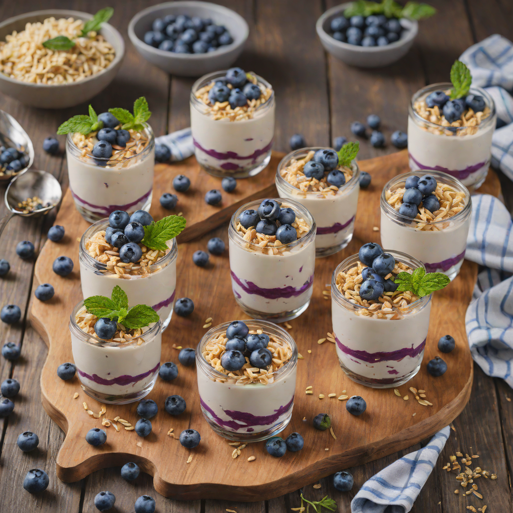 No-Bake Blueberry Lavender Cheesecake Parfaits