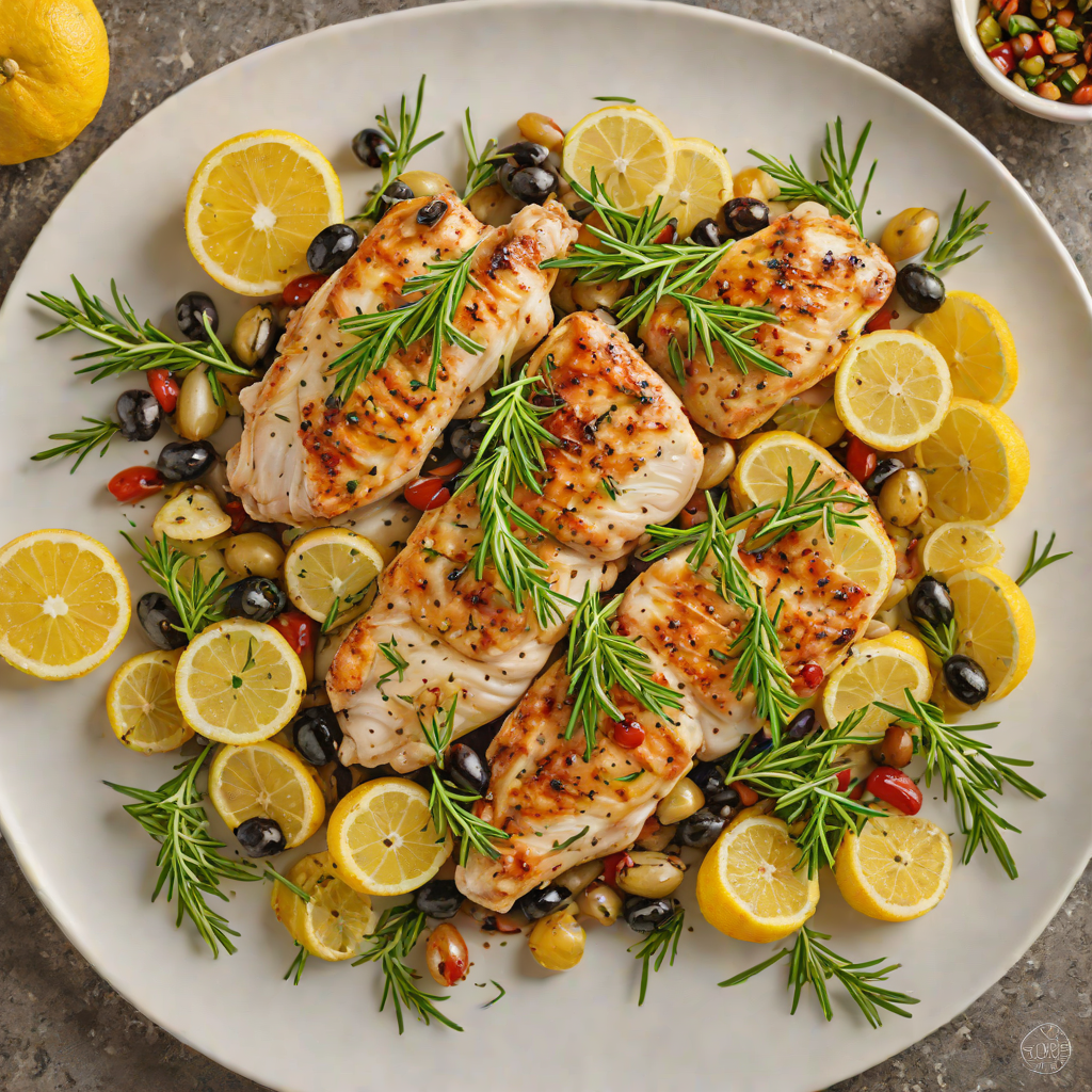 Pan-Seared Mediterranean Lemon Chicken with Rosemary