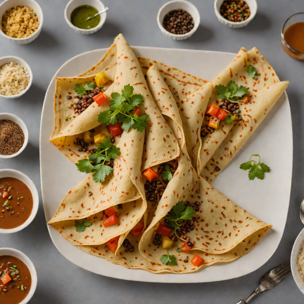 Injera Crêpes with Spiced Vegetable Wat