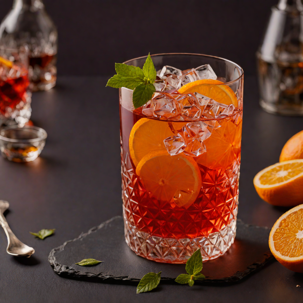 Citrus-Infused Negroni with Herbal Bitters