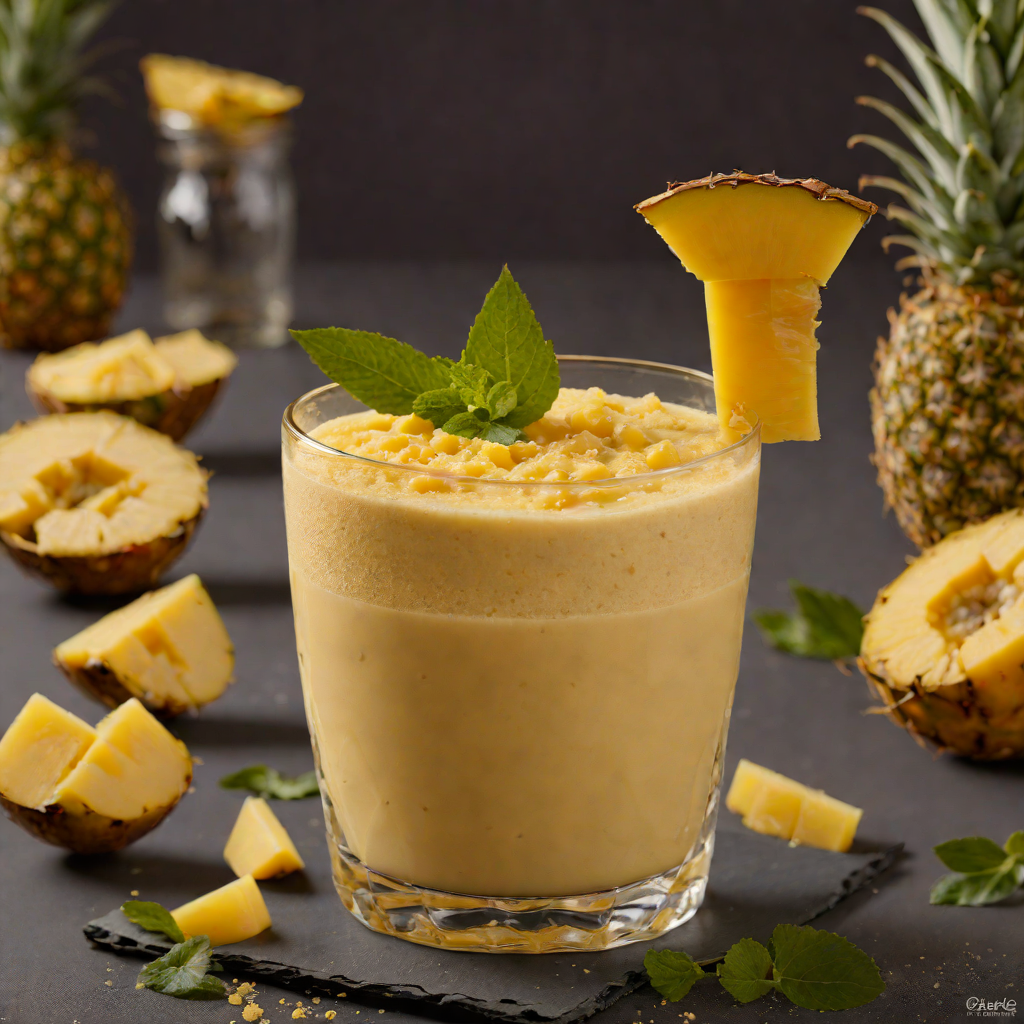 Blender-Pureed Mango Pineapple Smoothie