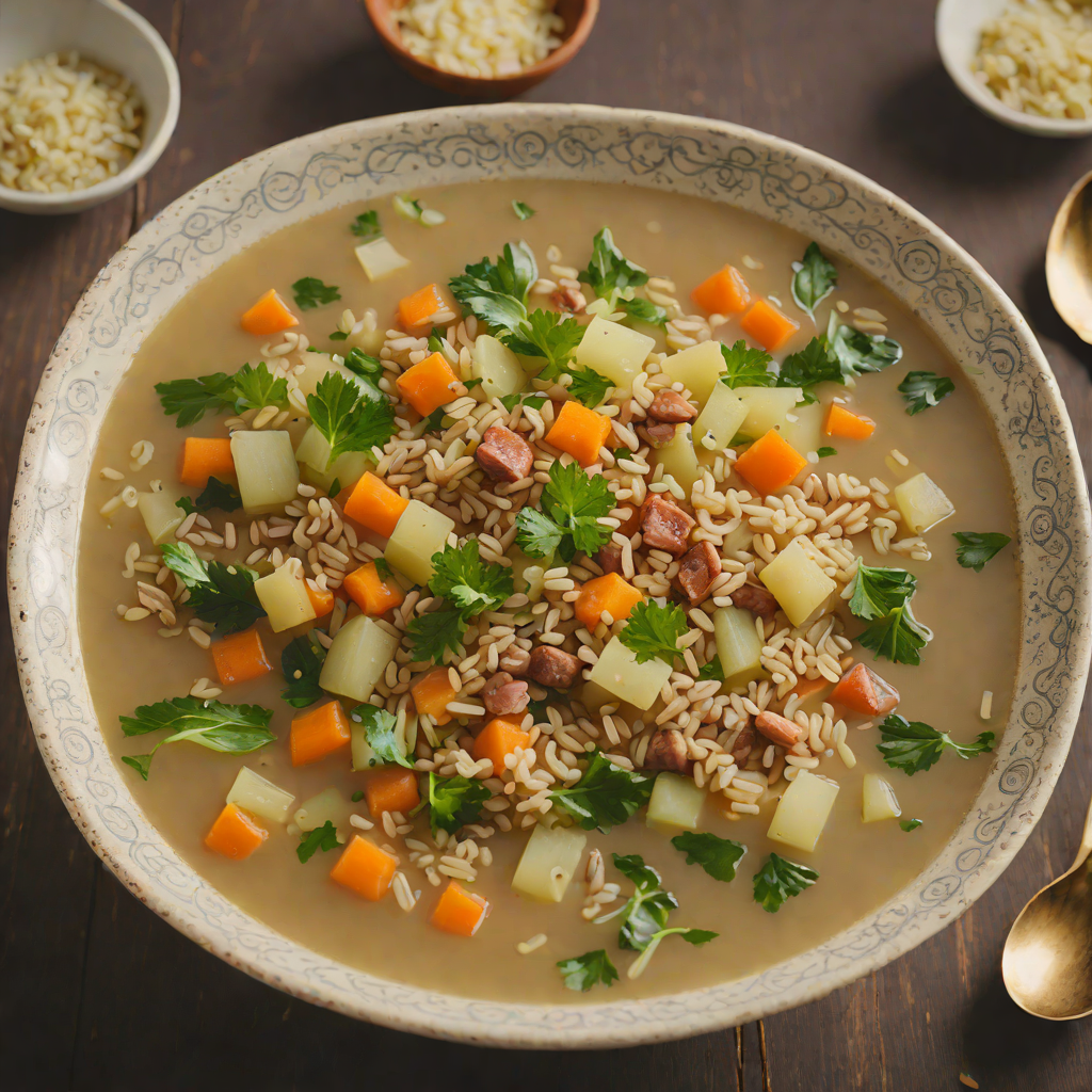 Northern-Style Barley and Cabbage Soup