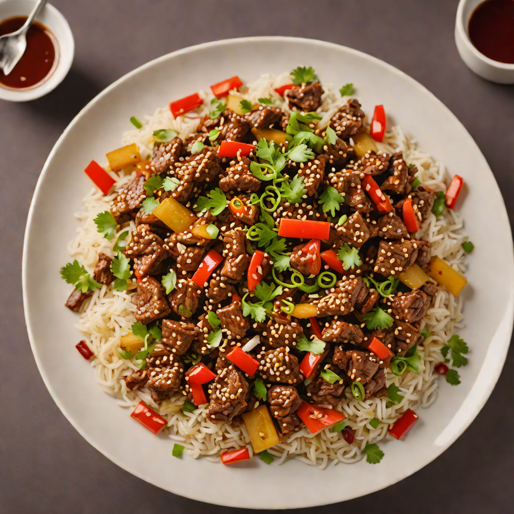 Stir-Fried Beef with Garlic and Chili in Szechuan Sauce