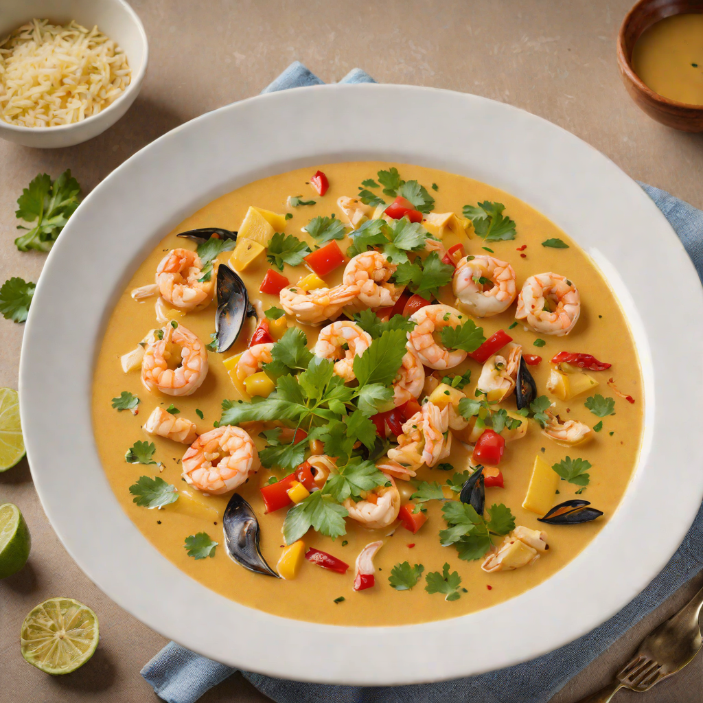 Moqueca-Style Brazilian Seafood Stew with Coconut Milk and Dendê Oil