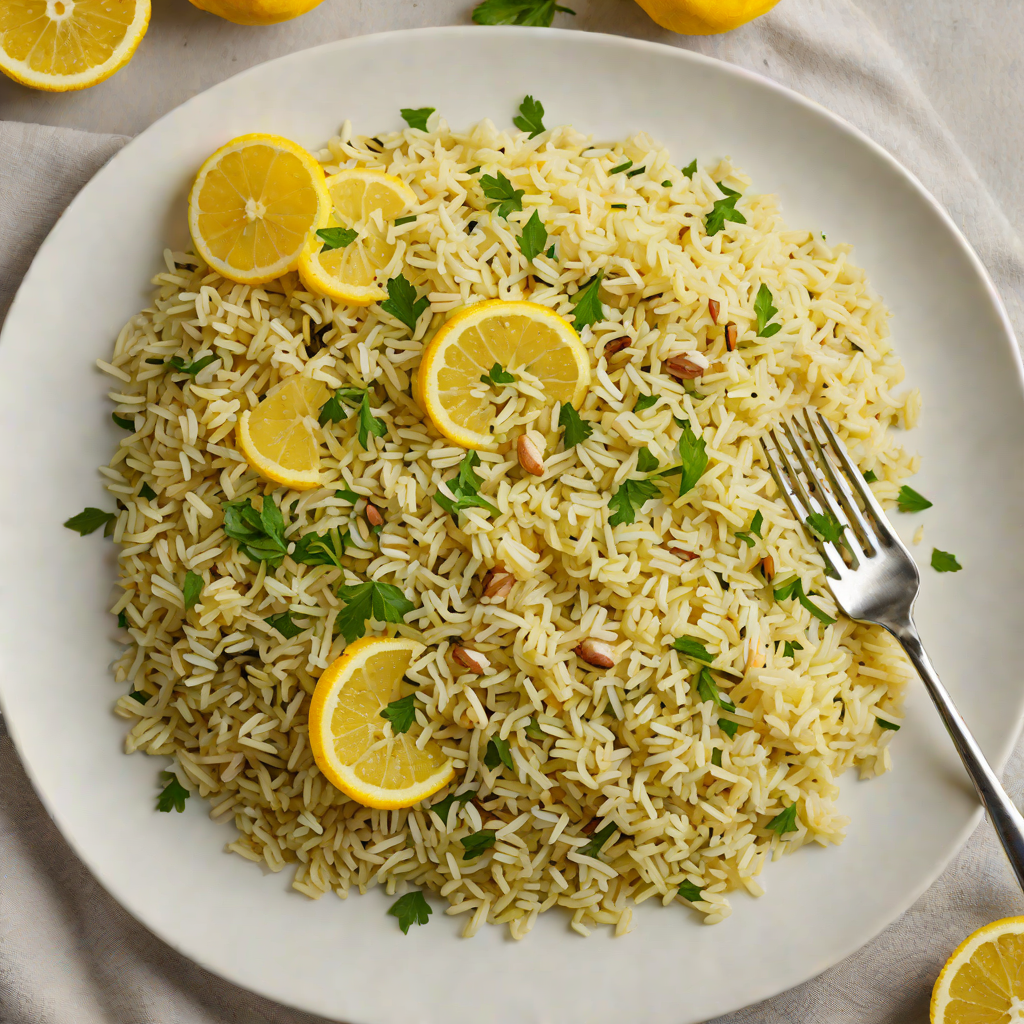 Herb-Infused Lemon Garlic Rice Pilaf