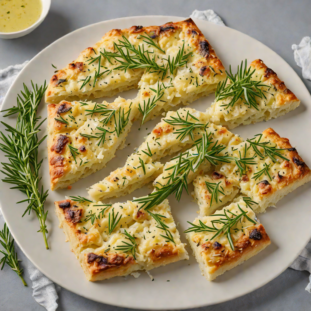 Baked No-Knead Herb Focaccia with Sea Salt and Rosemary