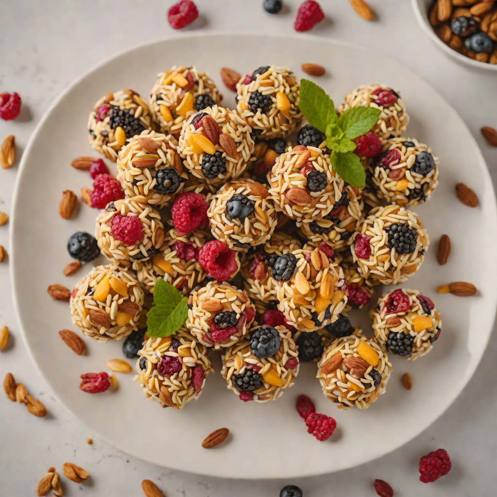 Frozen Fruit and Nut Energy Bites