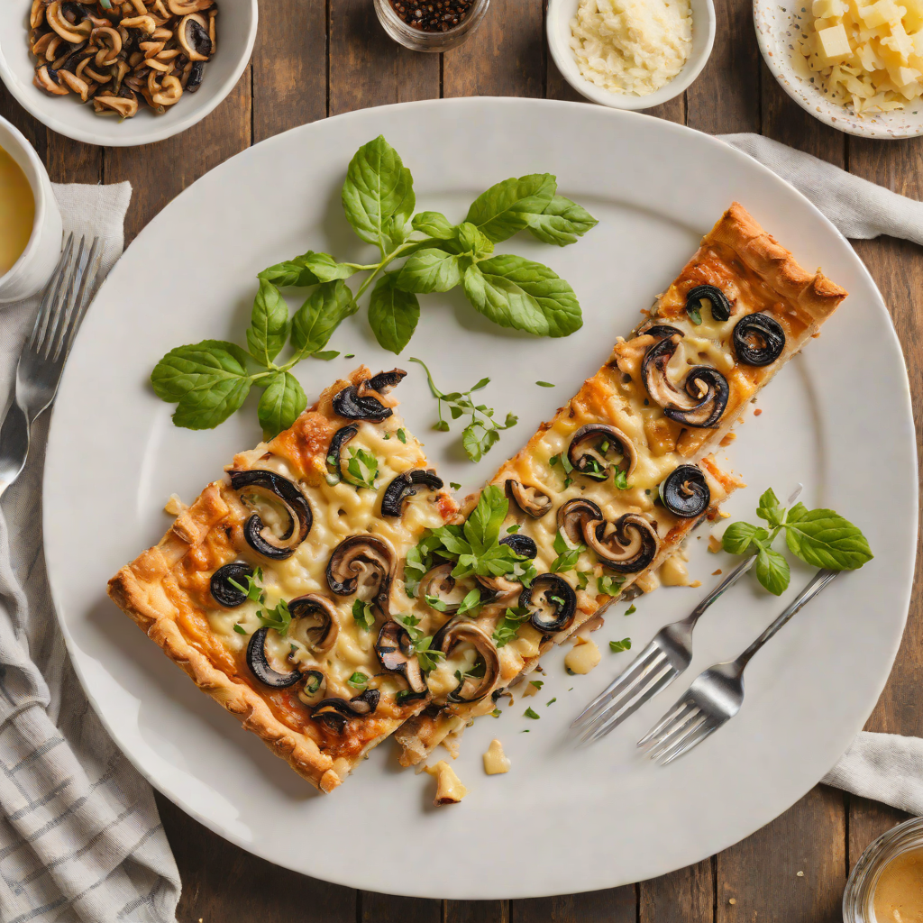 Rustic Gex-Style Mushroom and Gruyère Tart