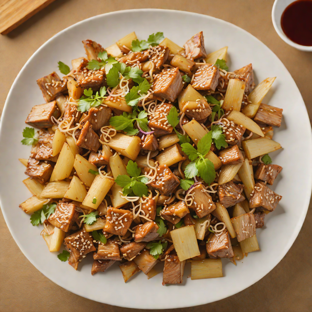 Stir-Fried Hsinchu Style Pork with Bamboo Shoots and Garlic