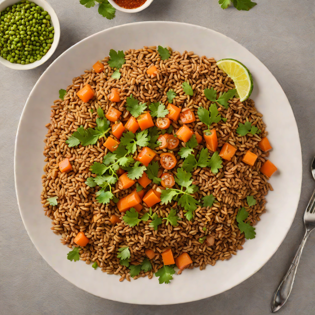 Steamed Injera-Inspired Vegan Lentil Bowl