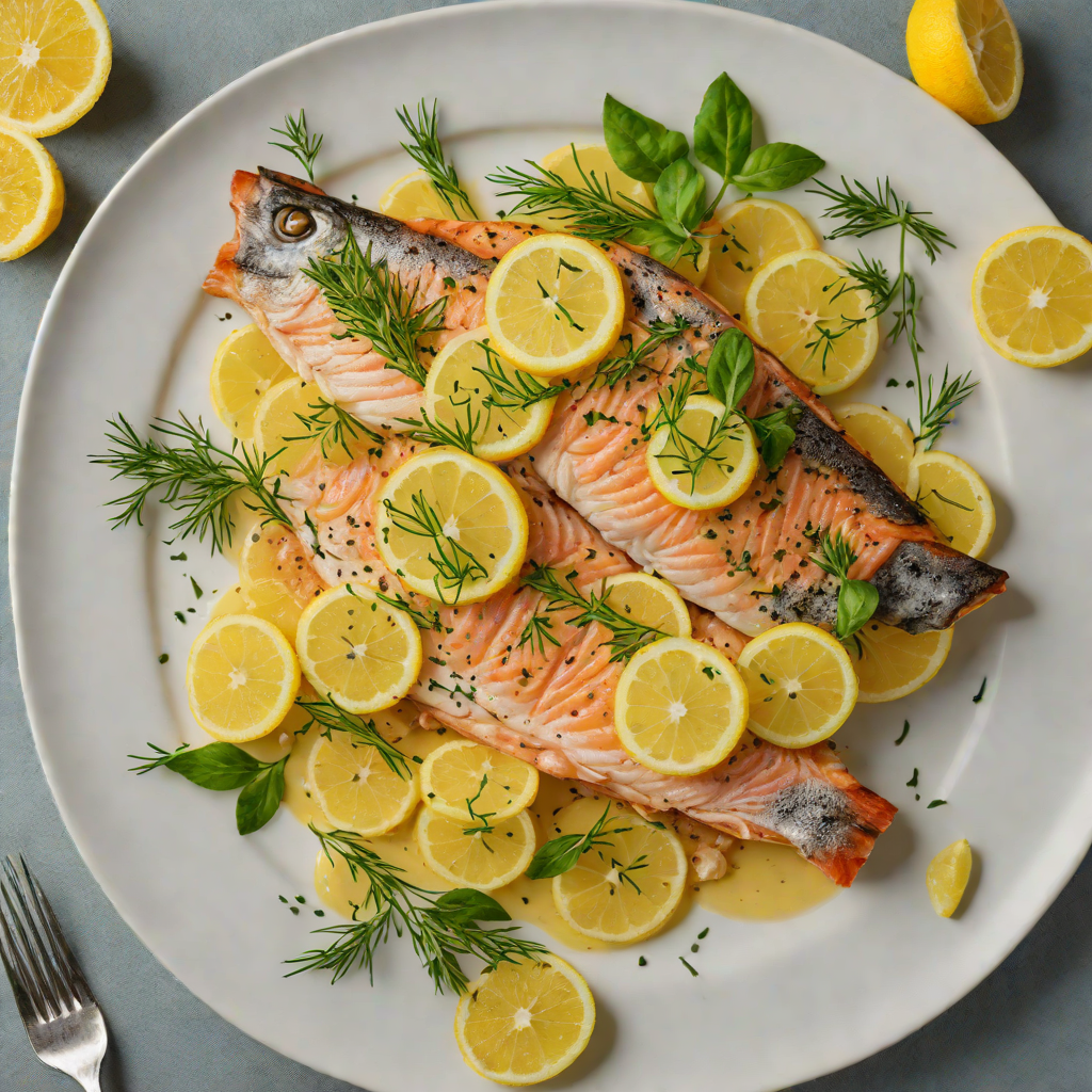 Pan-Seared Trout with Gex Herb Butter and Lemon