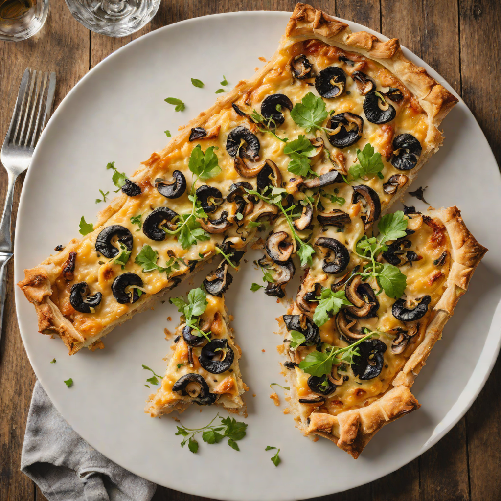 Rustic Gex-Style Wild Mushroom and Gruyère Tart