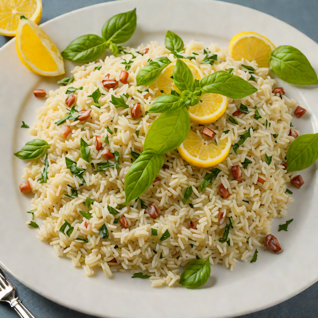 Lemon-Basil Risotto with White Wine