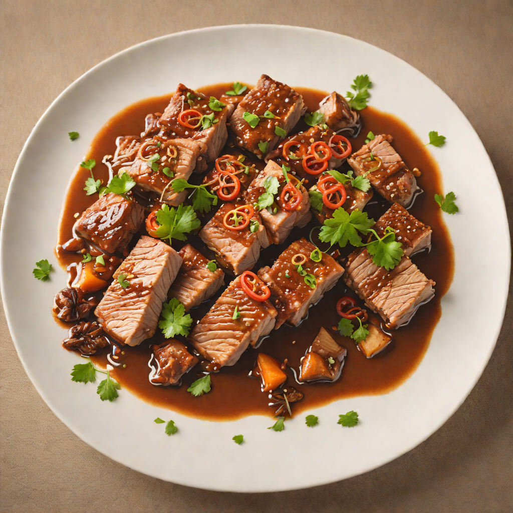 Braised Pork Back with Aromatic Five-Spice Sauce
