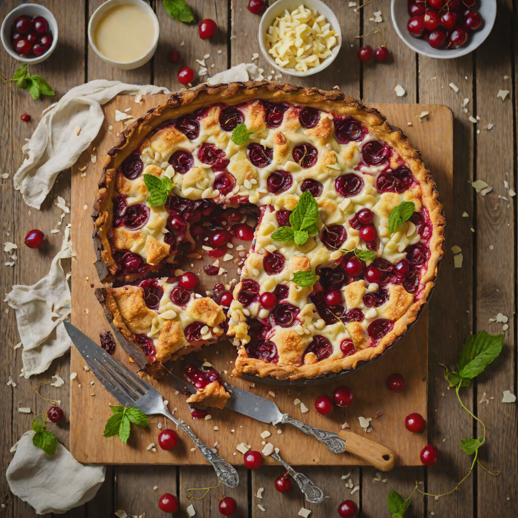 Sour Cherry and White Chocolate Clafoutis