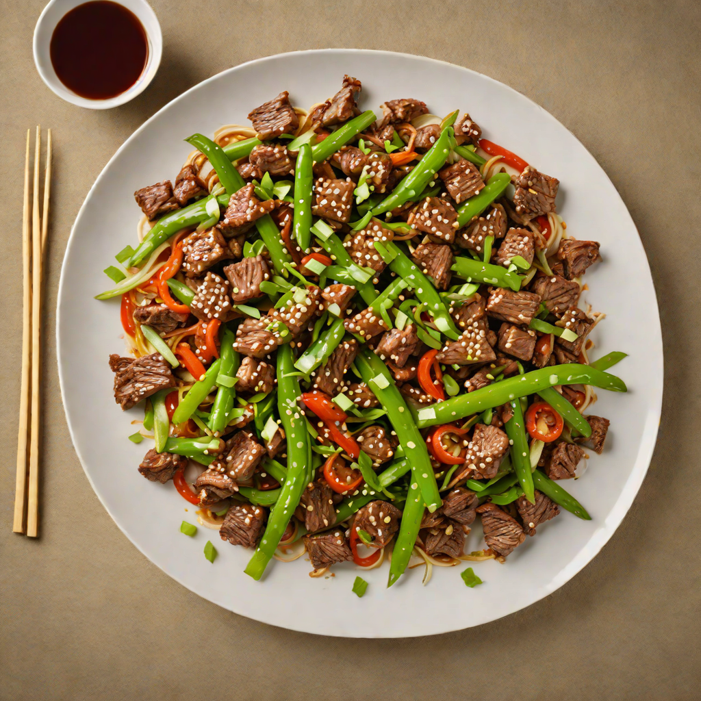 Asian-Inspired Stir-Fried Beef Back Strips with Ginger and Scallions