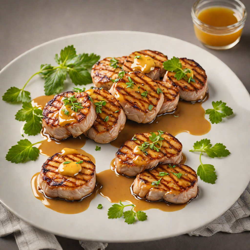 Pan-Seared Pork Medallions with Aurora Honey-Mustard Glaze