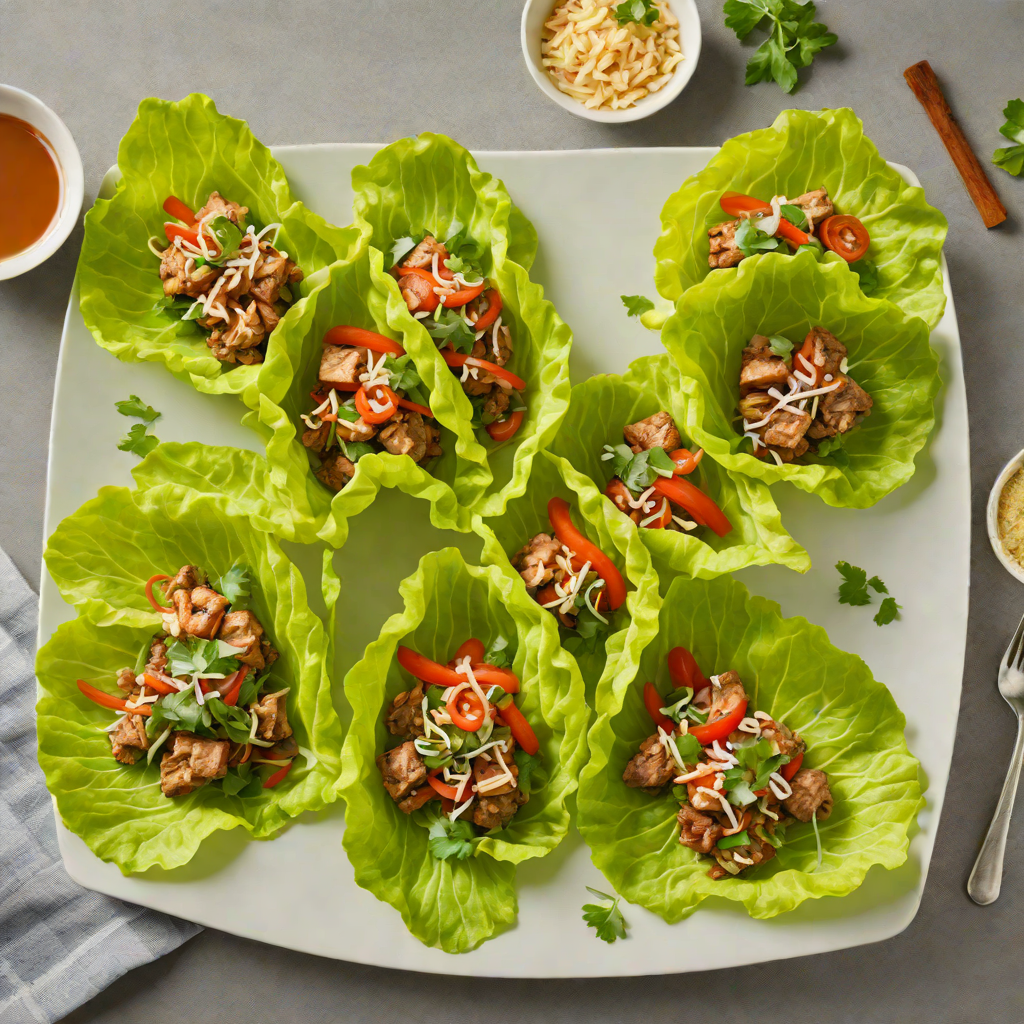 Garlic-Ginger Infused Pork Lettuce Wraps