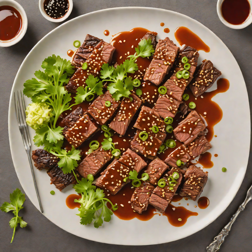 Pan-Seared Korean BBQ Beef with Spicy Gochujang Sauce