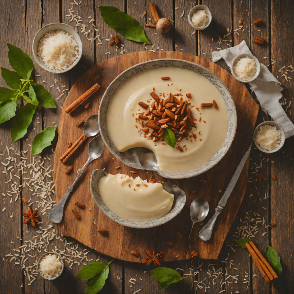 Cassava and Coconut Pudding with Cinnamon