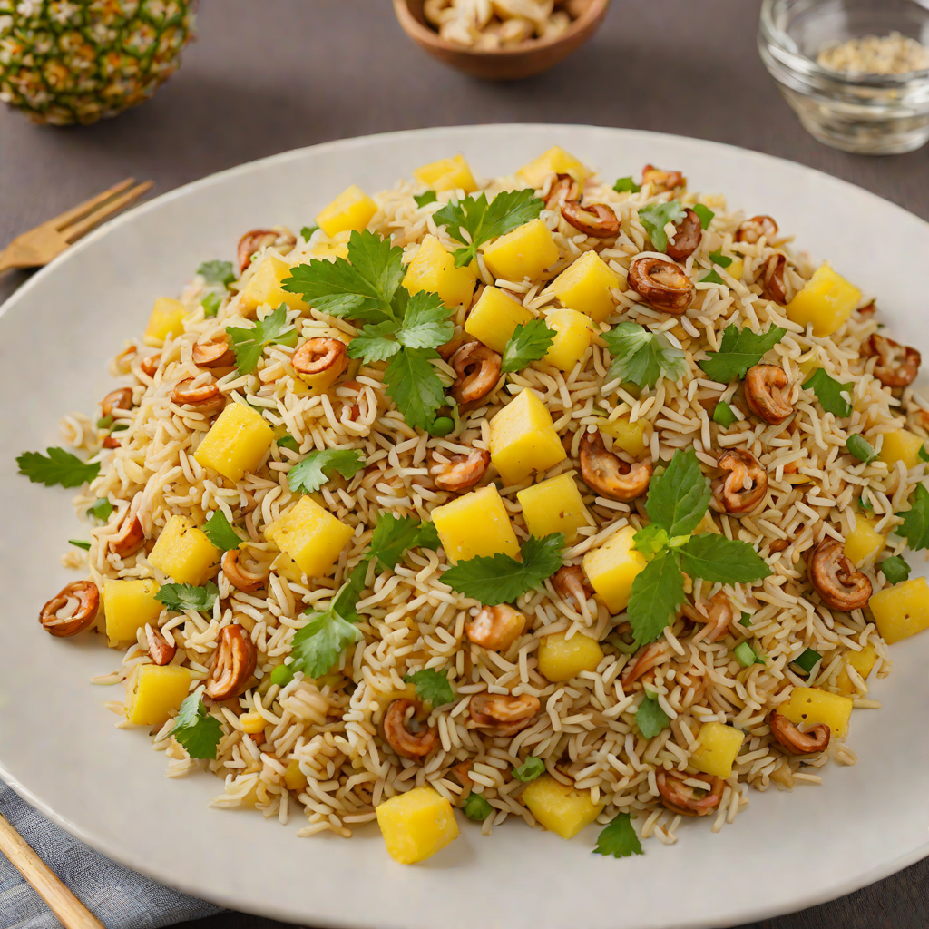 Pineapple Fried Rice with Cashews