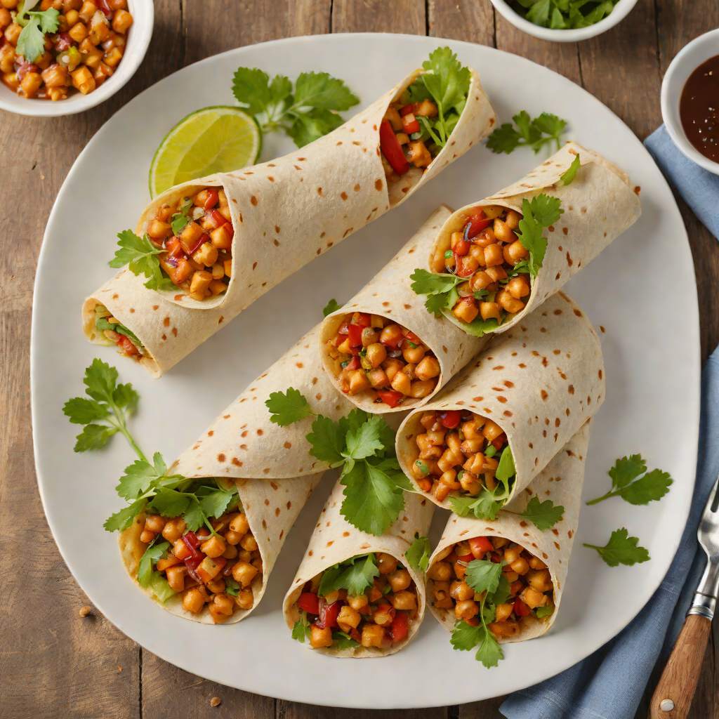 Spiced Chickpea Wraps