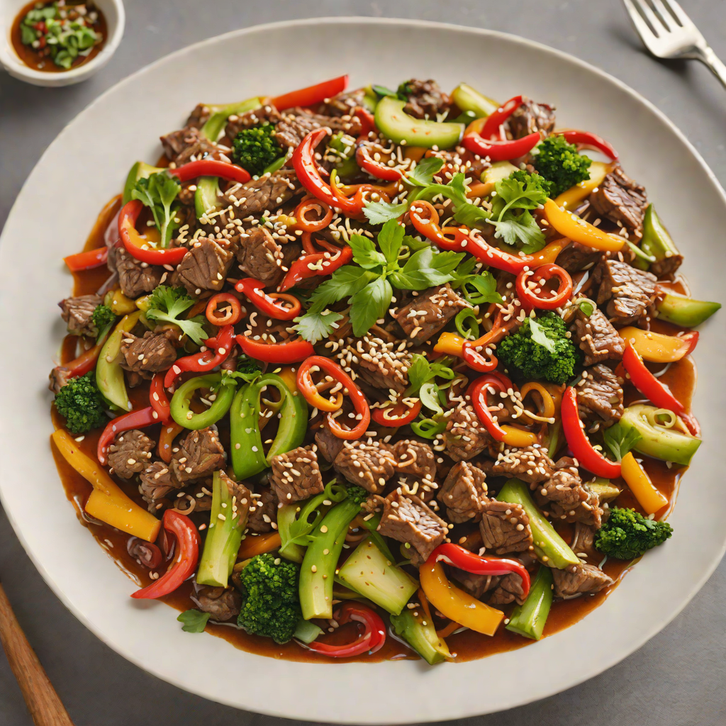 Psychological Thriller-Inspired Spiced Beef Stir Fry with Chili and Ginger