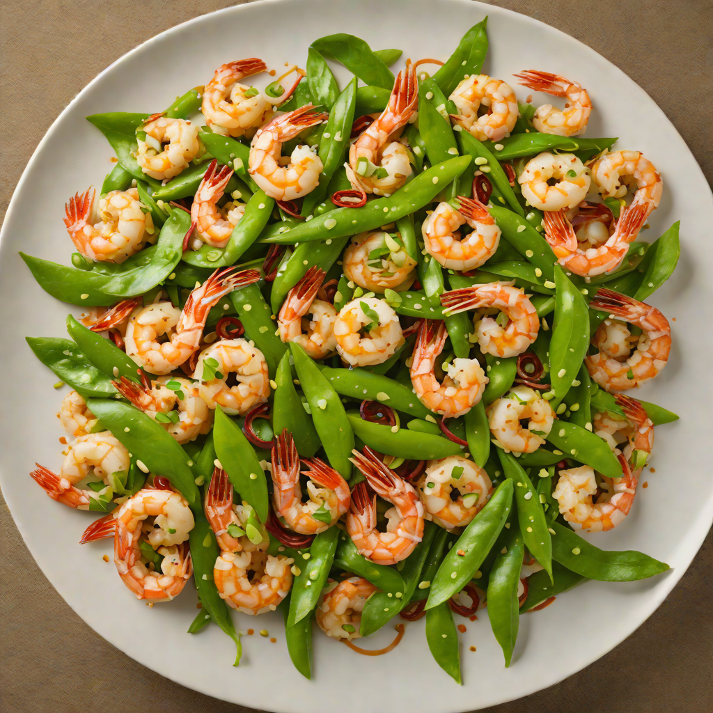 Wok-Tossed Cantonese Shrimp with Snow Peas and Garlic