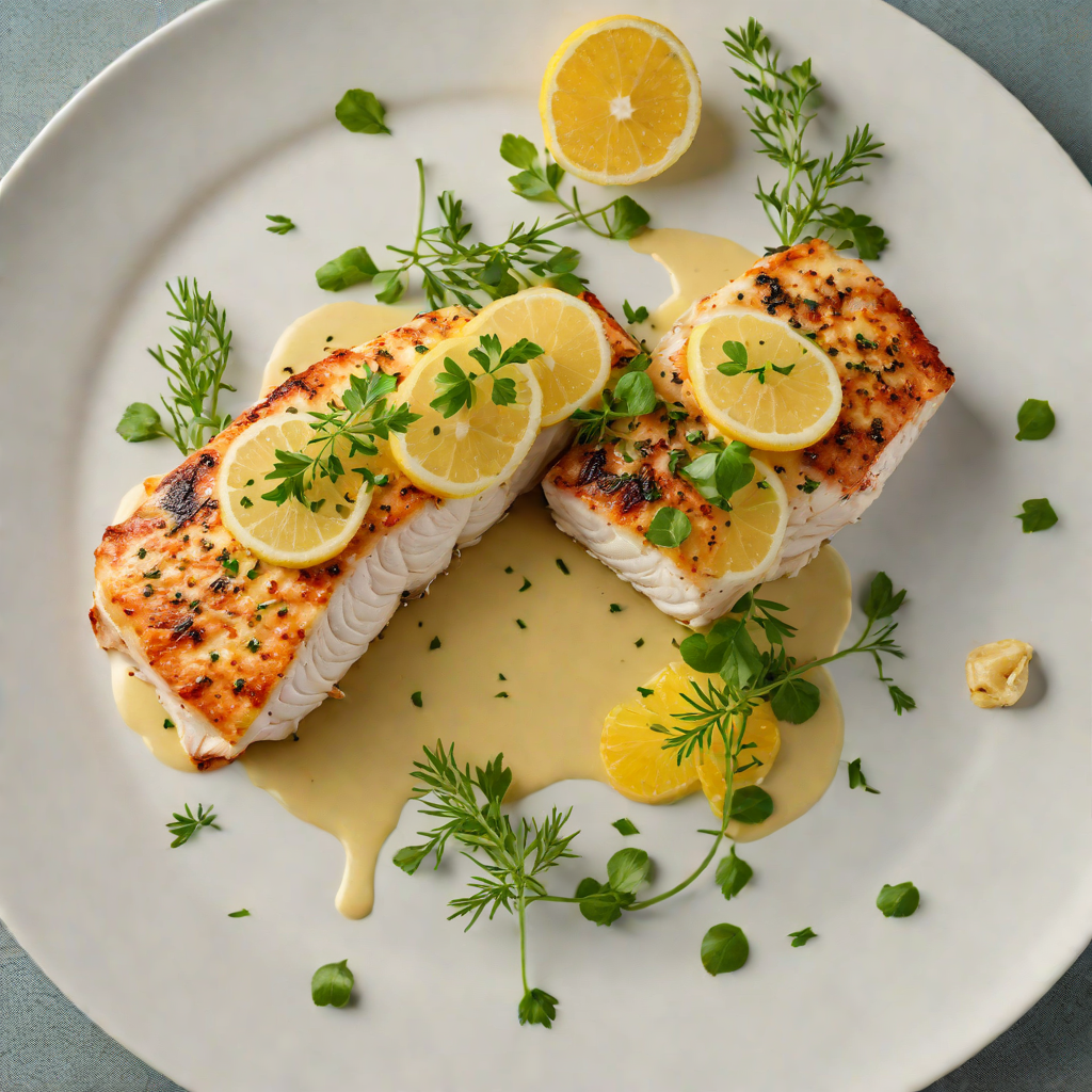 Pan-Seared Grouper with Citrus-Herb Butter Sauce