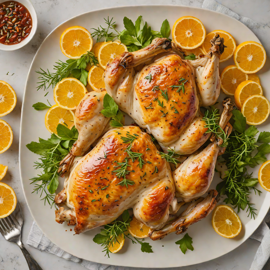 Sheet Pan Citrus-Herb Roasted Chicken with Seminole Orange Glaze