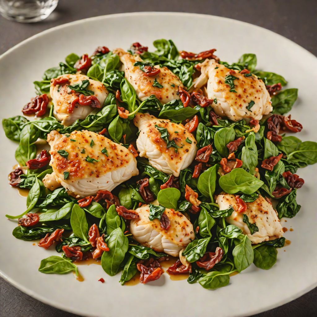Sautéed Chicken with Spinach and Sun-Dried Tomatoes