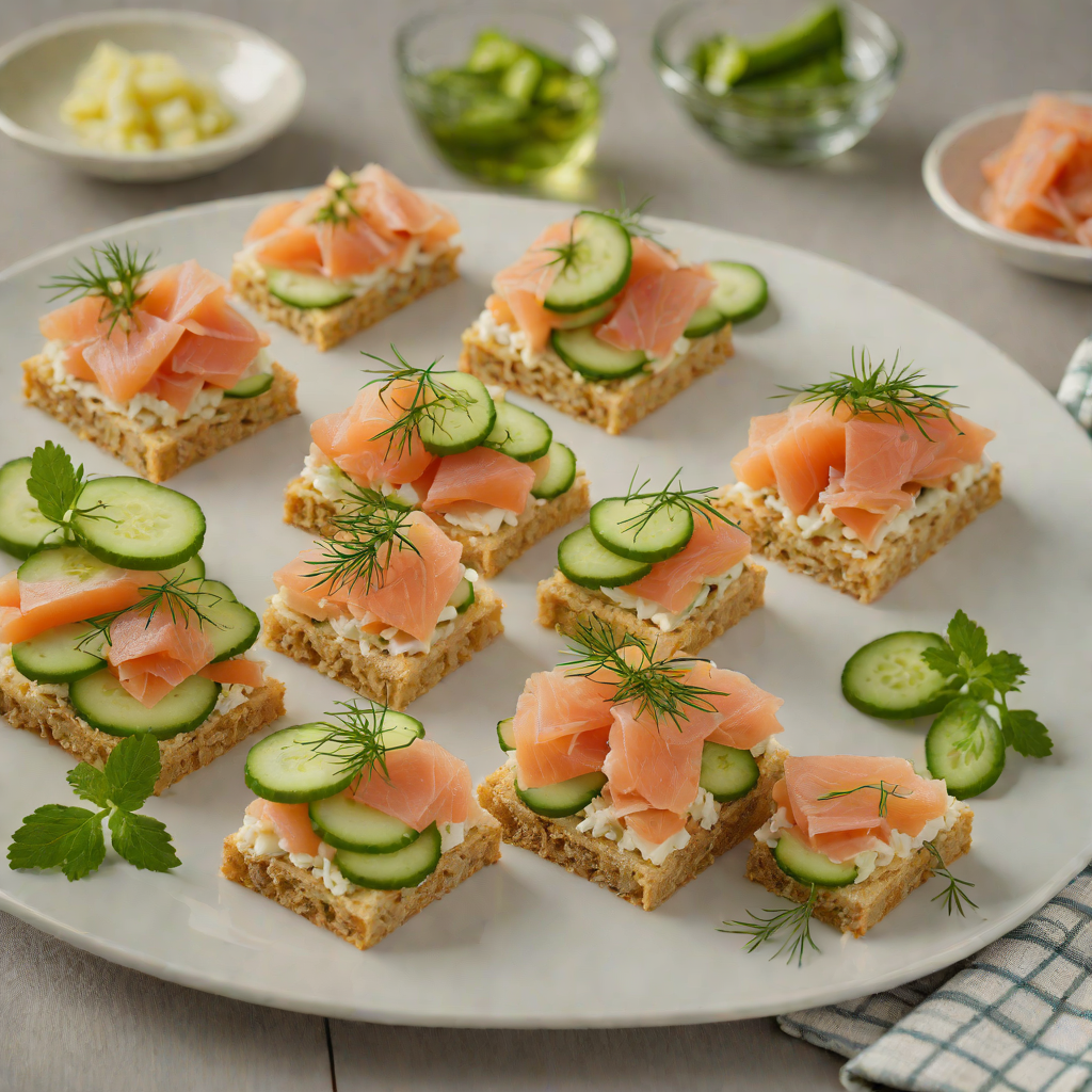 Picnic-Ready Smoked Salmon and Cucumber Finger Sandwiches
