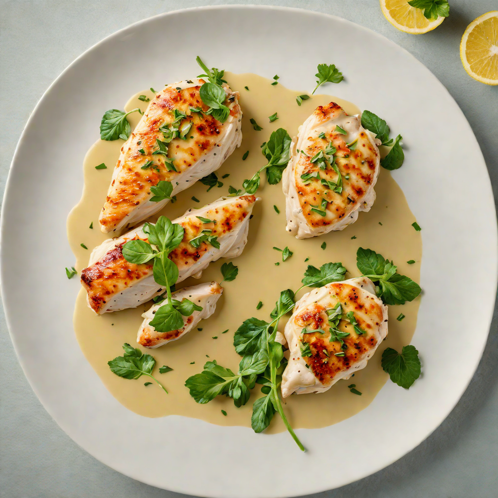Pan-Seared Chicken with Wild Garlic and Lemon Butter Sauce