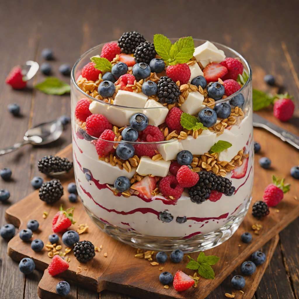 Frozen Yogurt Berry Parfait
