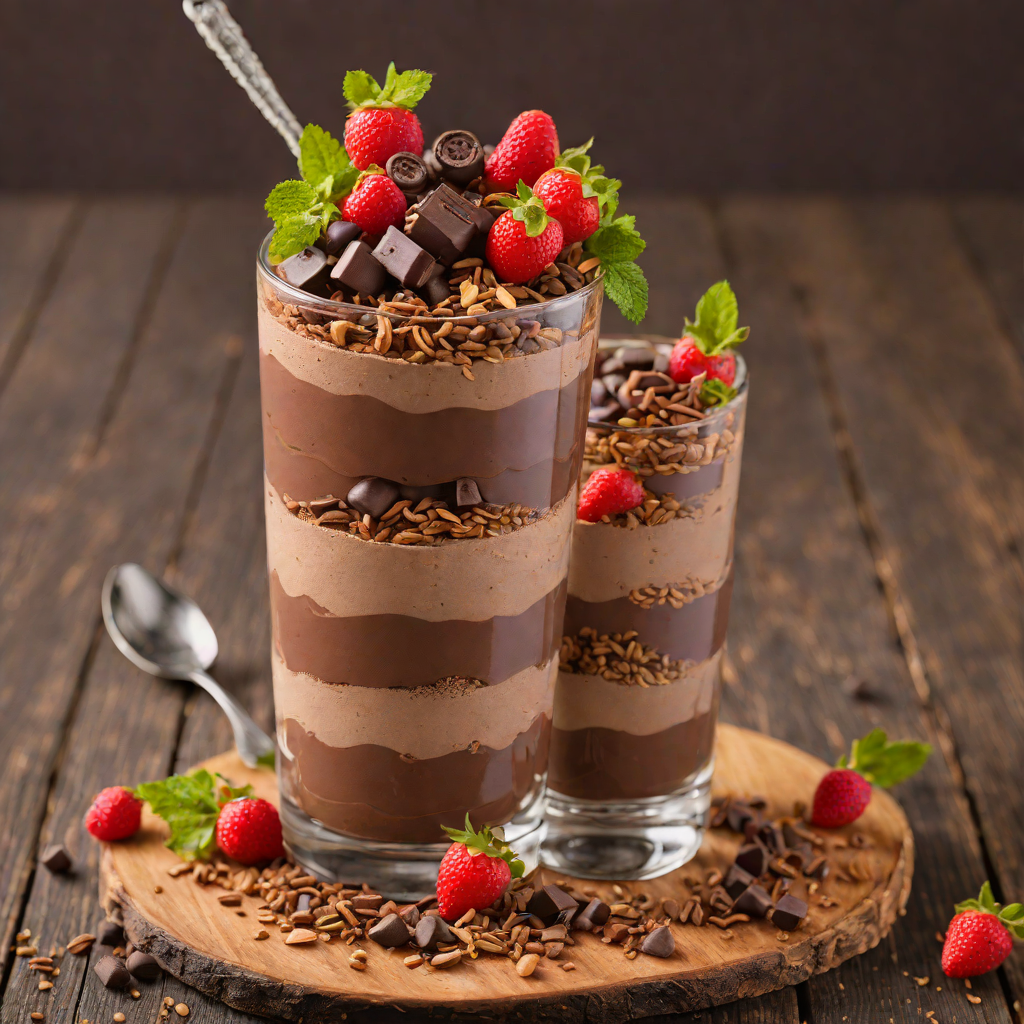 Layered Fun-Infused Chocolate Mousse Parfait