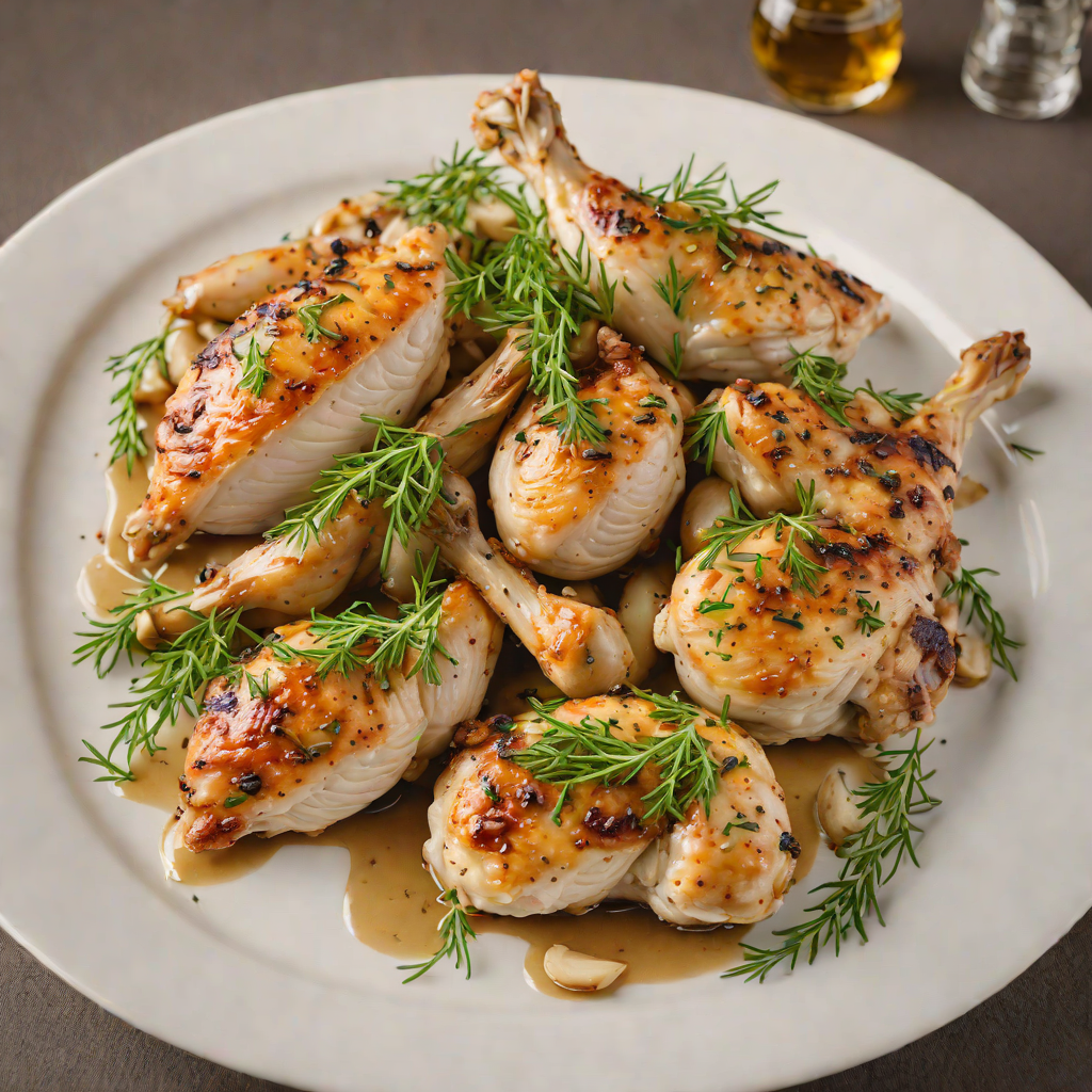 Sautéed Chicken with Fresh Thyme and Roasted Garlic