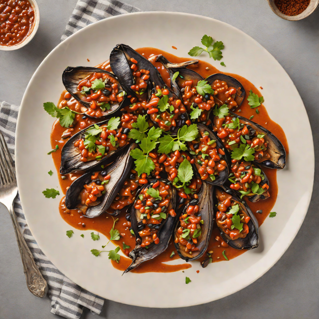 Sautéed Eggplant with Black Bean and Smoked Paprika Sauce