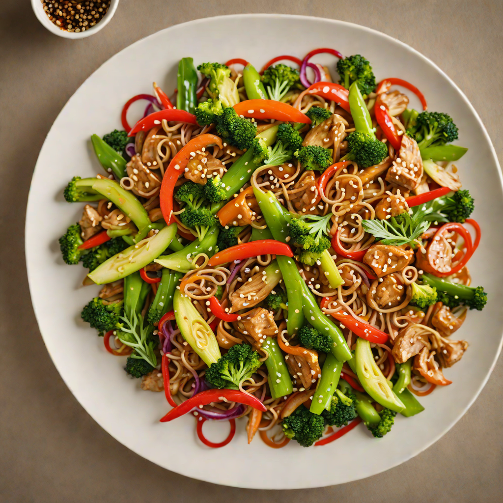 Hidden Vegetable Stir-Fry with Miso-Ginger Sauce