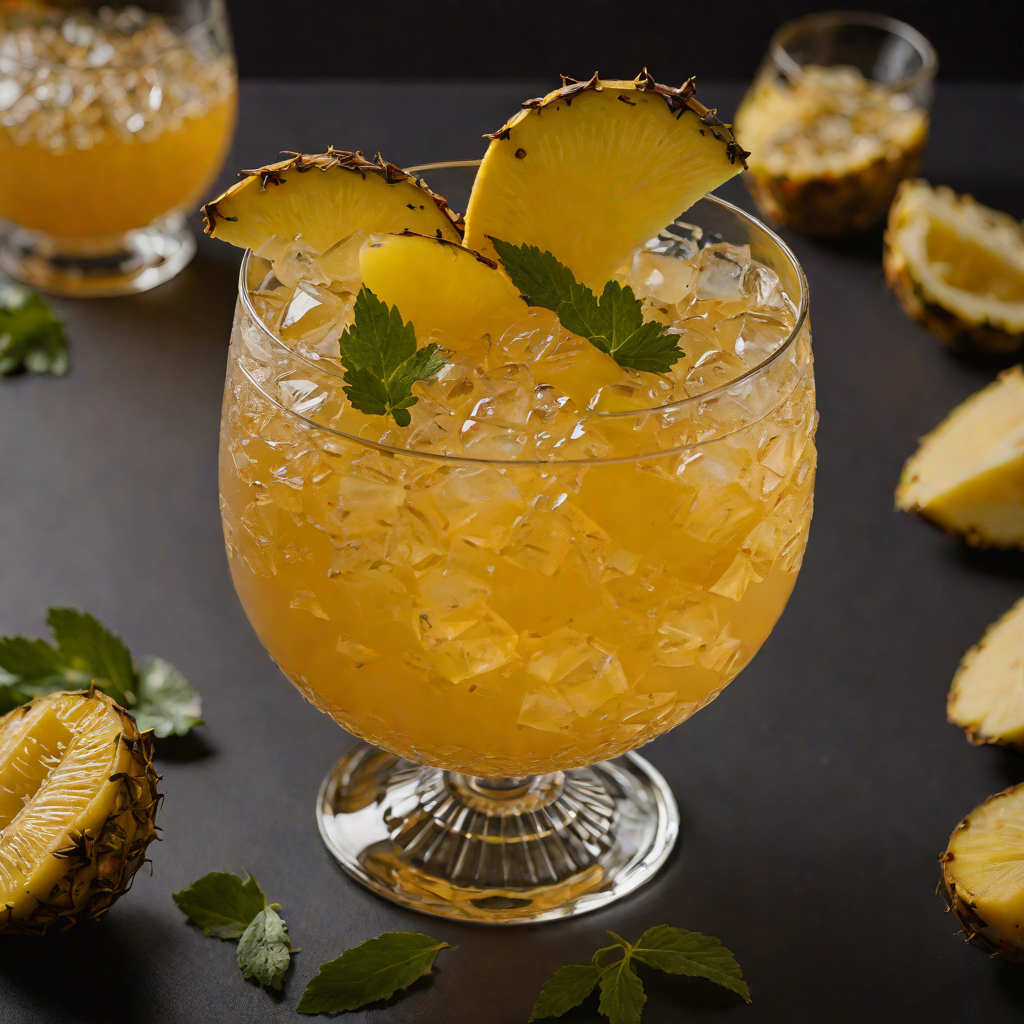 Mezcal-Smoked Pineapple Punch Cocktail