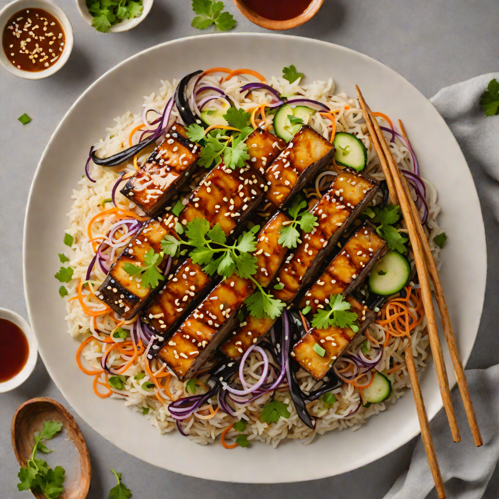 Hidden Miso-Glazed Eggplant Donburi