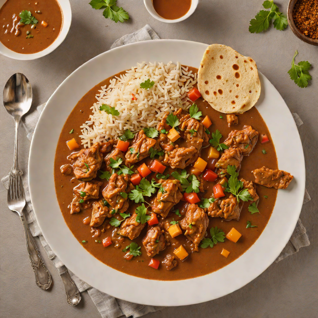 Slow-Simmered Berbere Chicken Stew with Injera-Inspired Flatbread