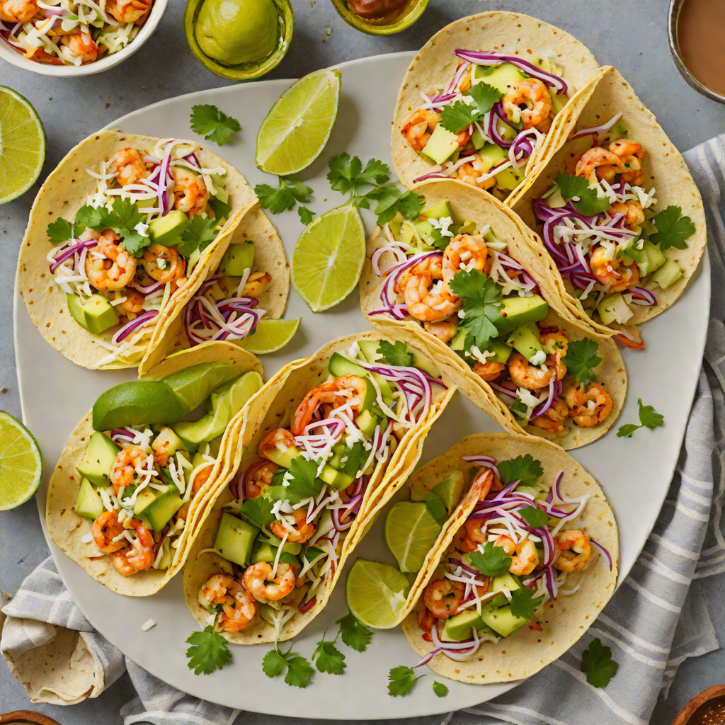 Chipotle-Lime Shrimp Tacos with Avocado Slaw