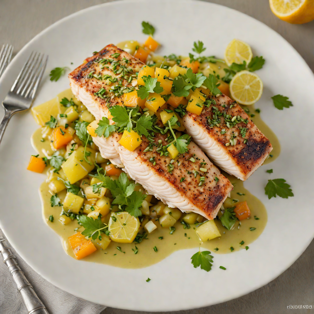 Pan-Seared Grouper with Florida Citrus Salsa Verde