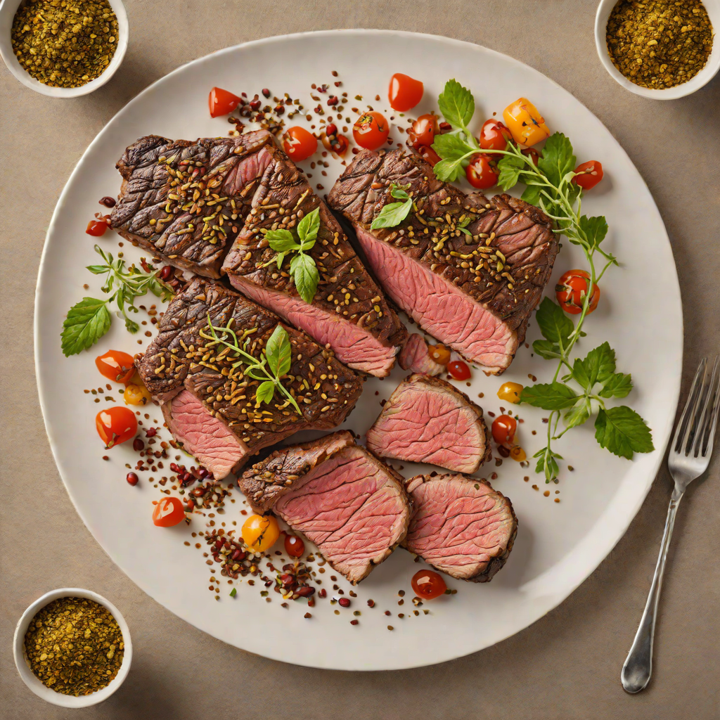 Grilled Back Steak with Sumac and Za'atar