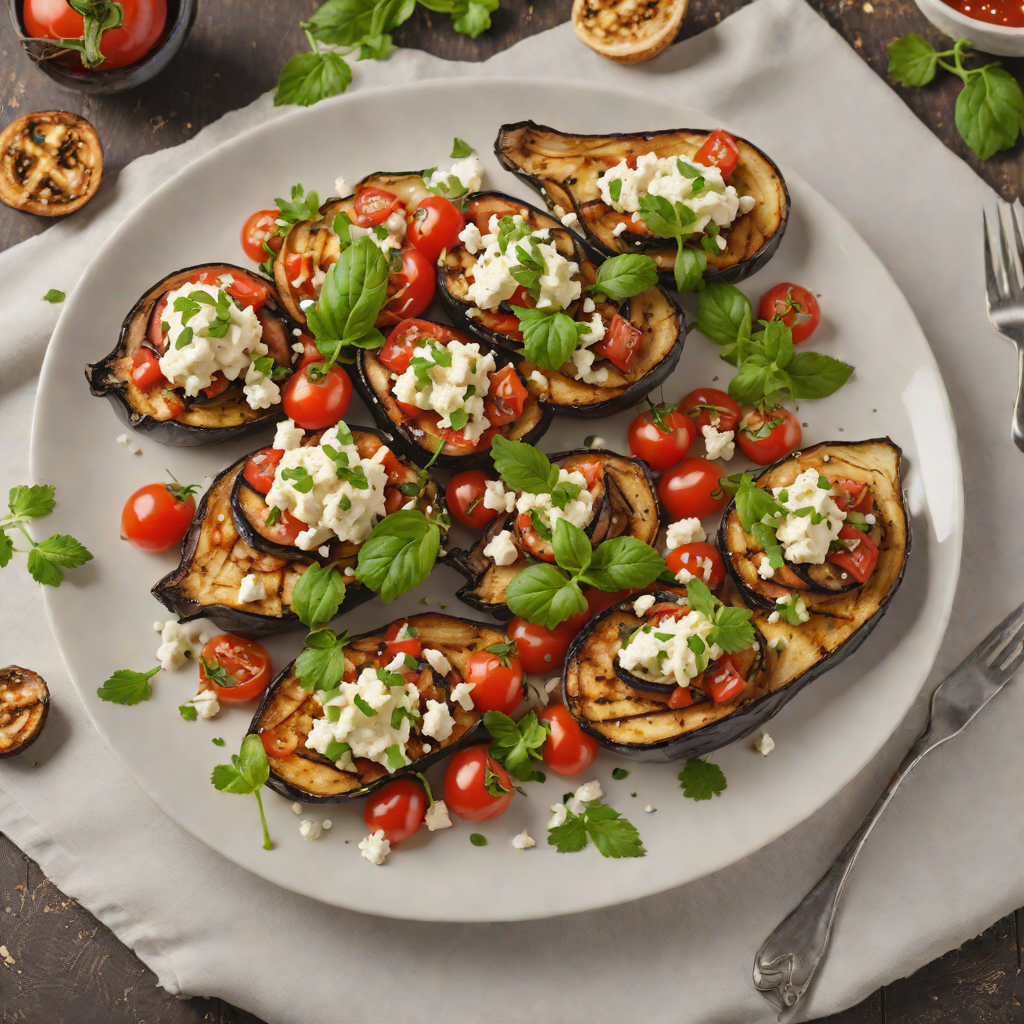 Pan-Roasted Eggplant with Tomato and Feta