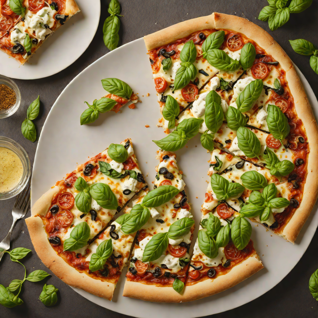 Wood-Fired Mozzarella and Basil Pizza with Focaccia Starter